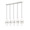 Z-Lite Cayden Linear Chandelier, 5-Light, 4.75 In.W x 42 In.L x 16.75 In.H, Brushed Nickel/Clear 1946P-5L-BN - alternate 3